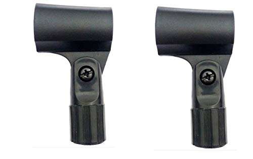 5/8" Mic Clamp Holder Universal for cordless/corded XLR, P38 microphones Pack of 2 (17:) 1