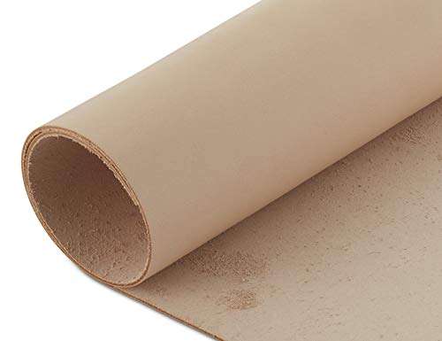 CP 3-4 oz Leather Hide - Vegetable Tanned Tooling Leather - Rawhide Leather Sheet - Cowhide (8" x 24") 1