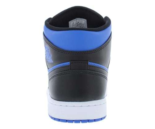 NIKE Jordan Men's Air 1 Mid Black/Royal Blue-Black-White (DQ8426 042) - 12 3
