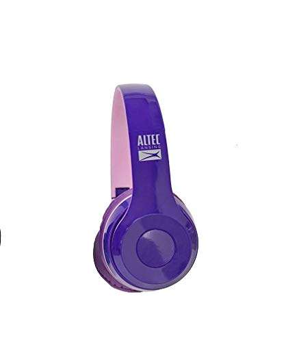 Altec Lansing AL-HP-05 On-Ear Foldable Wireless Bluetooth Headphone Headset with Mic & Voice Assistance - Purple 1