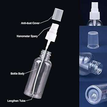 Multipurpose Refillable Mist Spray Empty Transparent Bottle, 100ml (Pack of 5) for Beauty & Personal Care, Face Moisturizing, Hair Moisturizing, Plants, Electronic Gadgets, Cleaning 3