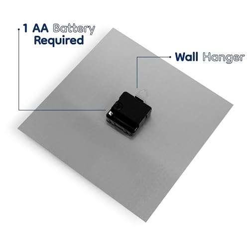 3dRose Wall Clock Silent - 13 inch - 1st Anniversary, Employee, Business, Graceful Plaid Design - Anniversary Design 6