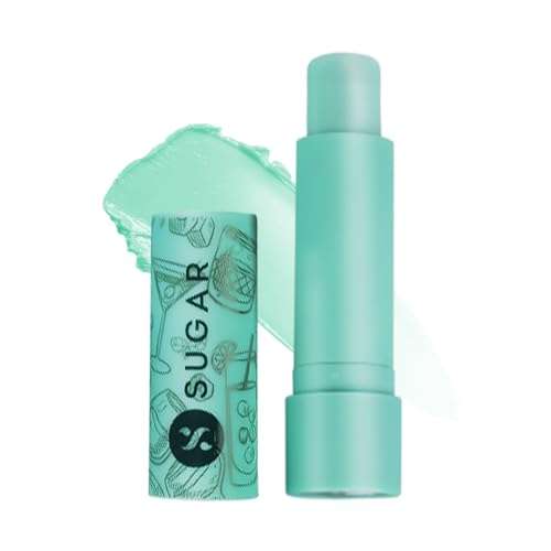 SUGAR Cosmetics - Tipsy Lips - Moisturizing Balm - Lip Moisturizer for Dry and Chapped Lips, Enriched with Shea Butter and Jojoba Oil | 01 Mojito & 02 Cosmopolitan - Pack of 2 1