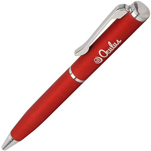Oculus 5881 Red with Silver Combination Metal Ball Pen. Fitted with Germany made refill. 1