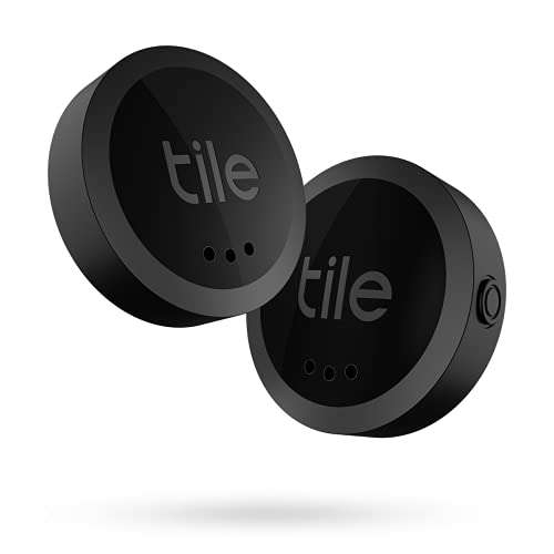 Tile Sticker (2022) 2-Pack. Small Bluetooth Tracker, Remote Finder and Item Locator, Pets and More; Up to 250 ft. Range. Water-Resistant. Phone Finder. iOS and Android Compatible. 1