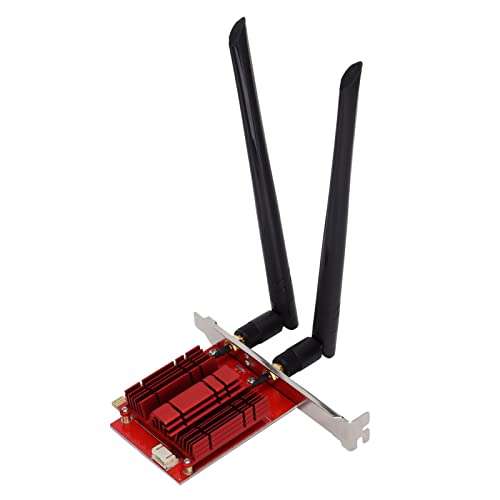 PCIe WiFi Card for PC, Long Distance Reception Fast Speed OFDMA Technology WiFi Card Support 16 Devices PCI E Wireless Adapter for Desktop for Windows10 64 Bit 1