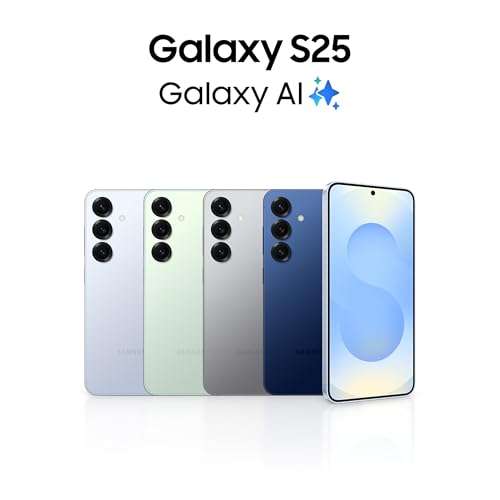 Samsung Galaxy S25 5G AI Smartphone (Icyblue, 12GB RAM, 256GB Storage), 50MP Camera with Galaxy AI 2