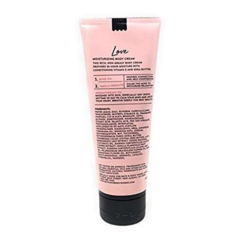 Bath and Body Works Aromatherapy LOVE - ROSE + VANILLA Body Cream 8 Ounce 2