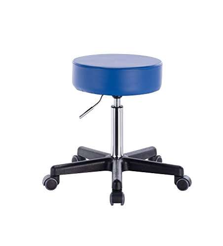 Height-Adjustable Swivel Faux Leather Bar Stool/Salon Stool/Doctor Stool/Medical Stool/Spa Chair/Restaurant Chair/Stool for Kitchen (Blue) | 12 Months Warranty by Deal Dhamaal 3