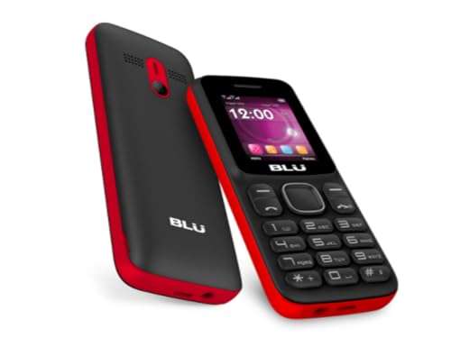 BLU Z4 Z190 Unlocked GSM Feature Phone w/Built-in Flashlight - Red 3