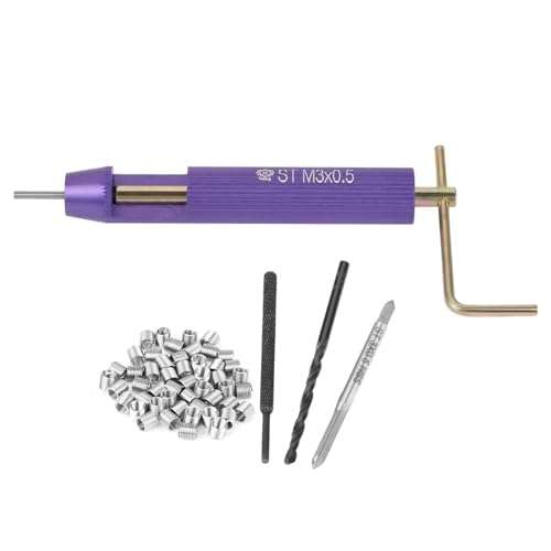 50pcs Thread Repair Installation Kit Stainless Steel Helicoil Type Set (M3 x 2D) 4