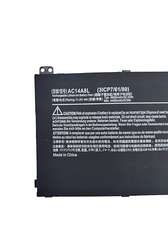YXKC Batterymarket New AC14A8L Replacement Battery Compatible with Acer V15 Nitro Aspire VN7-571 VN7-591 VN7-571G VN7-791G VN7-791 Series 11.4V 52.5Wh 3