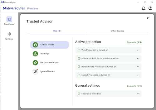 Malwarebytes Premium | 1 Year, 5 Device | Windows, Mac OS, Android, Apple iOS, Chrome [Online Code] 5