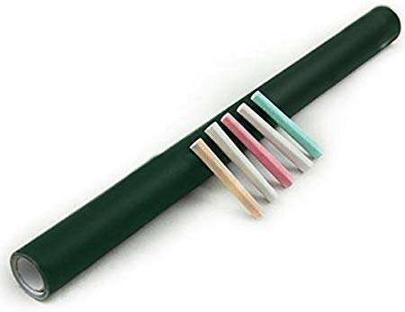 Golden Cart Green Board for Teaching I Green Board for Kids I Green Board with Multicolour CHALKS I Green Board Sticker for Wall I Green Notice Board I Green Wallpaper Sticker I ERASABLE 6