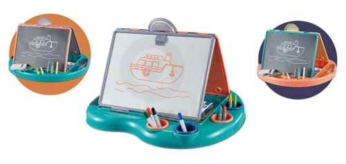 Quasar My First Word Pad My First Art Studio Baby's Learning Pad Toys for Kids Color Drawing word pad Doodle Pad and Magic Pen Magnetic Slate Educational Toy Pretend Play Set Kids Best Gift Your Children 4