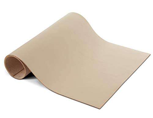 CP 3-4 oz Leather Hide - Vegetable Tanned Tooling Leather - Rawhide Leather Sheet - Cowhide (8" x 24") 3