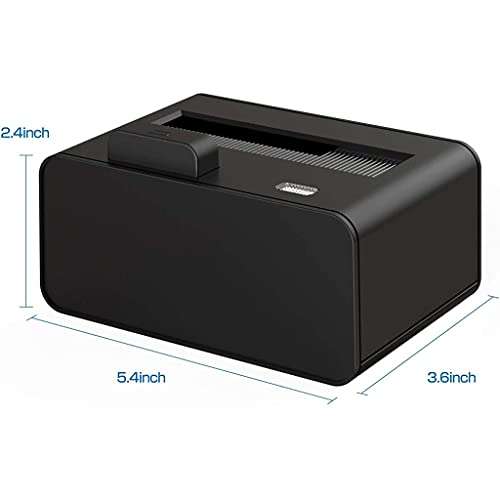 USB 3.0 to SATA Hard Drive Docking Station Up Button, 2.5,3.5-inch HDD SSD Station UASP Support 10TB 6