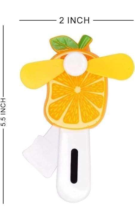 S.S.COLLECTION Hand Pressure Mini Fan For Kid's | Fruit Shape Cute Squeeze Toys | Summer Fan For Kids | Multicolor Attractive Playing & Non- Toxic Plastic Material. (PACK OF 1) 4