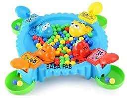 BABA FAB Hungry Frog Game Little Frog Eat Beans PK Desktop Games Small Toys Parent-Child Interaction Toys for 4 Players Random Color Strategy & War Games Board Game 3