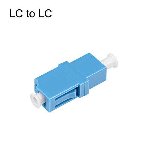 uxcell LC to LC Fiber Coupler Flange Type Fiber Optical Adapter Connect Singlemode/Multimode Simplex 10Pcs 2