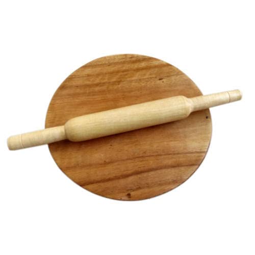 Wooden Roti Maker Chakla - Belan 11 Inch - Wooden Chaki Beluni 11 Inch 1