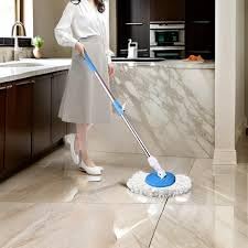 Spin Mop Stick for Floor Cleaning Without Bucket with Extendable Handle Rod Replace Old Pocha with Easy Mopping Cleaner for Mop & Home, Kitchen || 6