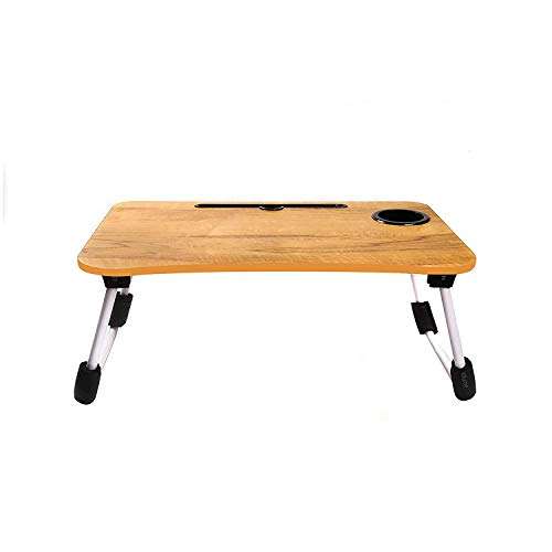 Foldable Laptop Bed Table Lap Desk Stand, Serving Tray Dining Table with Slot, Notebook Stand Holder, Bed Tray Laptop Desk for Eating Breakfast, Working, Watching Movie on Bed/Couch/Sofa/Floor 1