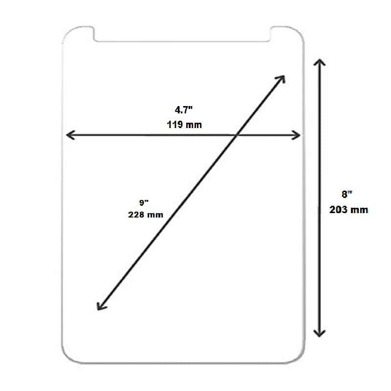 ECellStreet Tempered Glass Screen Protector for videocon va78-8 Inched Tablet [Pack of 1] 3