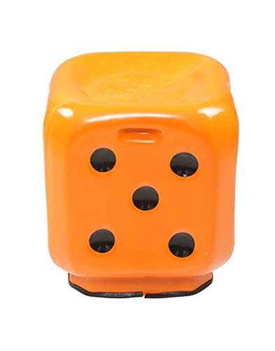 STAR NEW® Dice Stool Fiber Material for Living Room Dice Sitting Stool with Anti Skid Rubber for/Home/Outdoor- (Orange) 2