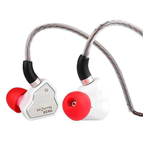 Concept Kart 7Hz Salnotes Zero Wired Iem Earphone, 10Mm Dynamic Driver|Metal Composite Diaphragm|Noise Isolation|In Ear Monitor Earbuds With Detachable Ofc Cable (White, 3.5Mm (No Mic)) 1