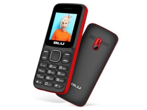 BLU Z4 Z190 Unlocked GSM Feature Phone w/Built-in Flashlight - Red 4