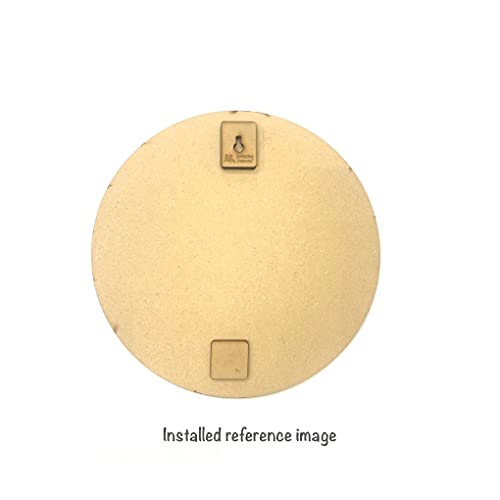 Twinkling Parrots DIY4U Round Circle Strong Blank 2mm MDF Board 10 Inch Diameter for Art and Craft Project | Pine Wood Slices for Resin & Fluid Art | Mandala | Pyrography | Pack of 6 + 6 Hook Free 2