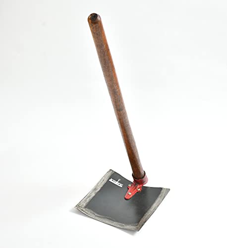 Krufe® High Tempered Iron Spade, Shovel, Fawda, Kassi [9"x10"] - Durable, Heavy-Duty Garden Tool for Digging, Planting, and Landscaping - Ergonomic Handle for Comfortable Grip 6