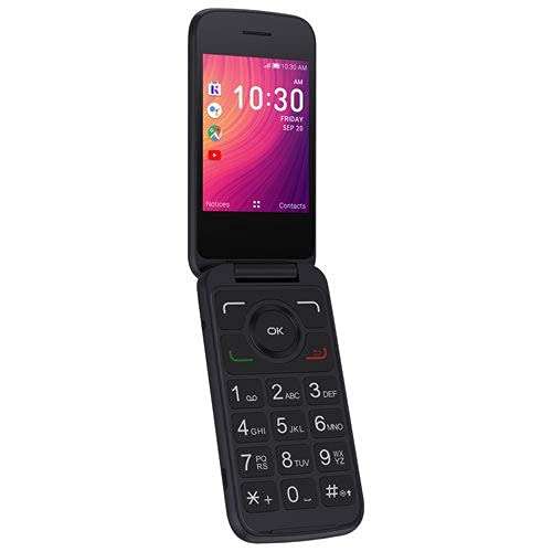 Alcatel GO FLIP 3 Black 4GB 4052W (GSM Unlocked) Flip Phone - For Senior Easy Use (Renewed) 2