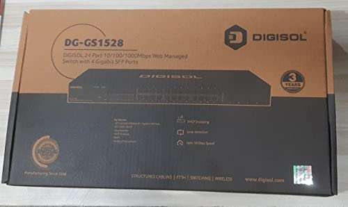 Digisol DG-GS1528 24 Port 10/100/1000Mbps Web Managed Switch with 4 Gigabit SFP Ports 3