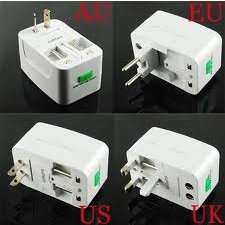 PagKis Europe/UK/US/China.Universal International Travel Adapter Plug 6