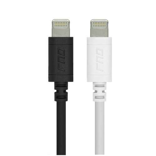 RND Apple Certified Lightning to USB 1.5FT Cable (2-Pack) for iPhone (11, 11 Pro, 11 Pro Max, XS, XS Max, XR, X, 8, 8 Plus, 7, 7 Plus, 6, 6S), iPad (Pro, Air, Mini) and iPod (1.5 feet/.5M/Black/White) 1