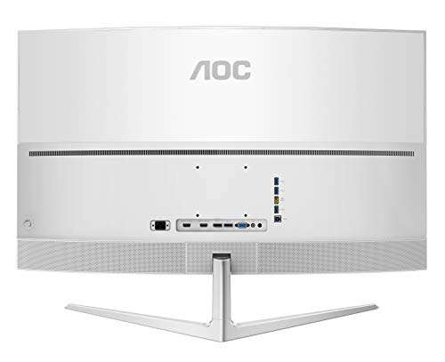 AOC C4008VU8 40"/101.6 cms 3840x2160 Pixels Curved LED Monitor 4K (White) 3
