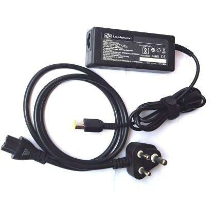 Lapfuture Laptop Charger for Leno Thinkpad T460S T540P 20V 3.25A 65W USB Type Yellow Square Pin Laptop Adapter with Free Power Cable 1