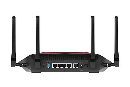 Netgear Nighthawk Pro Gaming 6-Stream WiFi 6 Router (Xr1000)-Ax5400 Wireless Speed (Up to 5.4Gbps)|Dumaos 3.0 Optimizes Lag-Free Server Connections|4 X 1G Ethernet&1 X 3.0 USB Ports,Black,Dual_Band 4