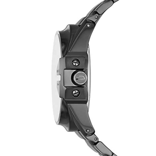 Diesel Stainless Steel Master Chief Analog Black Dial Men Watch-Dz1965, Gray Band 2