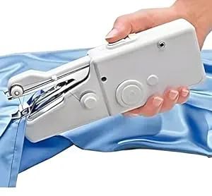 Stonsell Electric Handheld Mini Portable Hand Sewing Machine Stapler Style Silai Machine Electric Handy Stitch Mini Machine Home Tailoring Hand Sewing Machine Emergency Stitching(A+1)