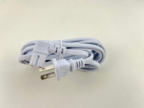 OMNIHIL [UL Listed] Extra Long White 10FT L-Shaped C7 Power Cord Replacement for Datamax O'Neil Apex 3 78828S1-3 Thermal Printer 4