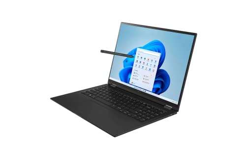 LG 2022 Gram 16" 2-in-1 Touchscreen Laptop, 12 Cores Intel Evo Platform i7-1260P (>i7-1195G7), WQXGA IPS DCI-P3 99%, Wi-Fi 6E, DTS X Ultra, Backlit KB, 16GB LPDDR5, 2TB PCIe SSD, w/Stylus Pen 3