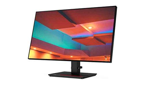 Lenovo ThinkVision P27h-20 27" (68.58cms) QHD IPS (2560x1440) 350 nits Monitor, USB, HDMI, DP Ports, 60Hz Refresh Rate, Tilt, Swivel, Pivot, Height Adjust Stand, (61E9GAR6WW)- Raven Black 5