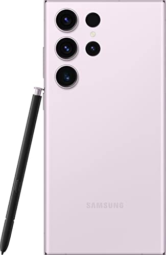 SAMSUNG Galaxy S23 Ultra 5G (SM-S918B/DS) Dual SIM 256GB/ 8GB RAM, GSM Unlocked International Version - Lavender + (w/Wireless Bluetooth Headset for Calling) 3