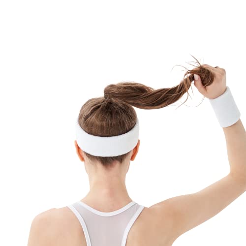 Mallofusa 12 PCS Sports Basketball Headband Sweatband Head Sweat Band Brace Outdoor for Men Women Kids Doing Yoga Running Tennis 3