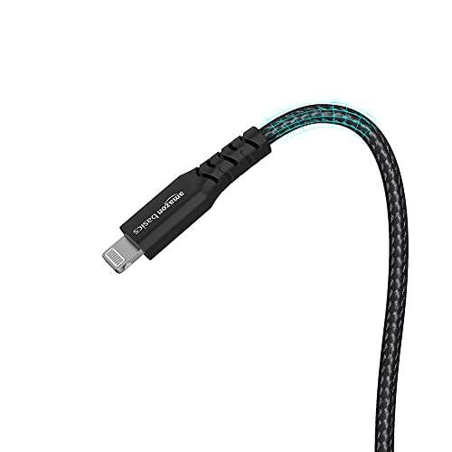 AmazonBasics Apple Certified Lightning to USB Charge and Sync Extra Tough Cable, 3 Feet (0.9 Meters) - Grey 5