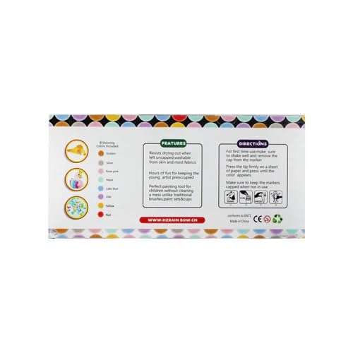 Levin 8 Colors Non Toxic Dot Paint Markers Bingo Daubers for Toddlers Art Craft Party Favors Water-Based Non-Toxic Bingo Daubers 8pc 60 ml 3