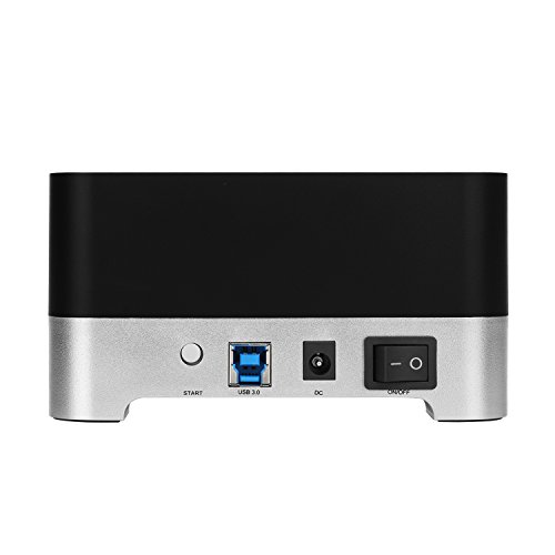 Clone Dock HDD duplicator Disk Drive Hard Reader SATA Hard Drive Docking Station USB 3.0 SSD HDD Docking Station Dual Bay for 2.5 or 3.5inch HDD with Hard Drive Duplicator/Cloner 12 TB (Docking) 6